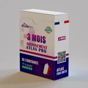 Boîte d’abonnement Atlas Pro 3 Mois – service IPTV officiel, stable et fiable en France, compatible Smart TV, Android et Firestick